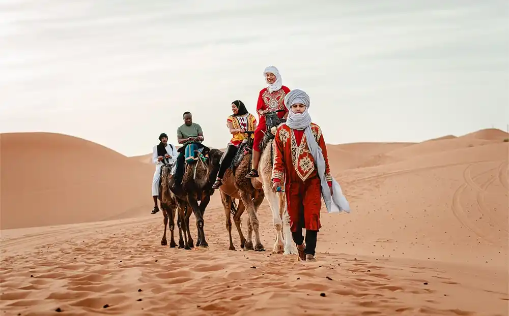 Camel Ride in Timlalin Desert