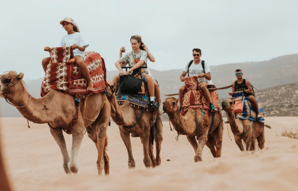 Camel Ride in Timlalin Desert